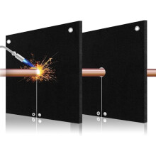 HVAC Tools Welding Blanket Fireproof, 2 Packs Brazing Heat Shield 5mm for Torch Flame Protection