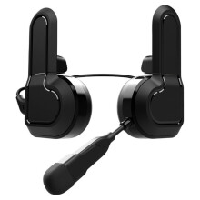 Motorcycle  Headset Waterproof, Voice Control, Hands-Free Call, Music Player Earphone with Clip Holder