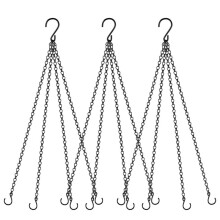 3 Pack, 23 Inch Hanging Baskets Chain, Hanging Chains with Hooks Flower Pot Chain Replacement Plant Hangers