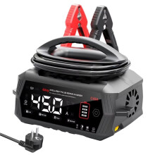 C45A Snelle Slimme Autobatterijlader 12V 24V Moto 9-Fasen Puls Reparatie Onderhouder LiFePO4 Lood AGM WET RV Batterij EU Stekker