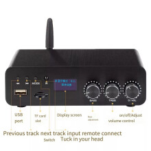 D325U 300Wx2 Power Amplifier PCM5102 USB TF FLAC APE WAV Stereo Digital Audio TPA3255 Hifi Sound Amplifier