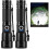 2pcs High-Power LED Flashlight, Ultra-Bright with 5 Modes, Perfect for Outdoor Camping. 1