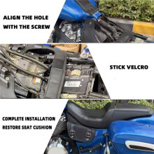 Bolsa de Almacenamiento Lateral para Depósito de Combustible con Protector Térmico para Motocicleta para Indian Challenger Pursuit Chieftain