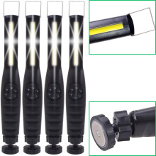 4x Werkstatt-Handlampe 5W COB LED Magnet + Bügel
