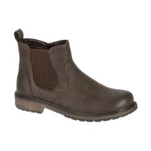 (7 UK, Dark Brown) Route 21 Mens Chelsea Boots