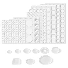 388 Pacote de Batentes de Porta de Armário e Gaveta e Pés de Borracha de Silicone Transparente - Autoadesivos com Reforço para Gavetas, Móveis