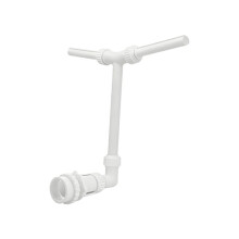 Fontana A Doppio Getto per Piscina con Cascata Regolabile e Irrigatore Creativo con Staffa.