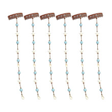 Decorative Snap Barrette with Charm Line Hair Decoration for-6