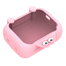 Portable Speaker Case Compatible for GO 5, Soft Silicone-Pink
