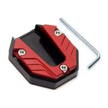 Textured Center Stand Pad for Outdoor Bike Parking Support-Red