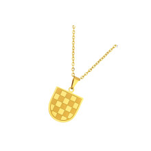 Stainless Steel Pendant Jewelry for Daily Wear and Gift-Gold