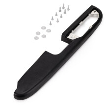 25780114 Left Driver Side Door Panel with Release Handle Above Armrest 28In for Chevy Silverado, Sierra Yukon