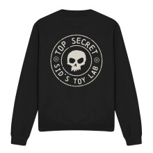 (M, Black) Toy Story Unisex Adult Sid's Toy Lab Badge Weave Sweatshirt
