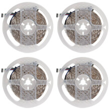 4Stück 5M Rgb 300 5050 LED Flexibler Lichtstreifen Nicht Wasserdicht Dc12V