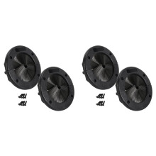 4 Pack 6Inch Round Brush Grommet Raised Floor Airflow Management for Home Data Center Wall Floor Cable Management