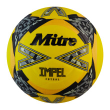 (3, Yellow/Black/Grey) Mitre Impel Logo Futsal Football