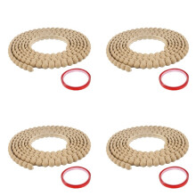 4X Flexible Molding Trim Peel and Stick for Walls Decorative Bead Pearl DIY Wall Trim for Bathroom Mirror Frame Border