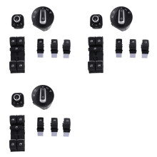 3X Autoscheinwerferschalter und Fensterheberschalter für Mk5 5 B6 5ND941431A 5ND959857 5ND959565B