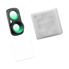 Aluminum Glass Wide Angle Lens Attachment for Two-Lens Camera,