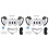 4x for Meta Quest 3 Protective Cover Handle Controller Grips,Front Shell Headset Cover and Face Cover,White 1