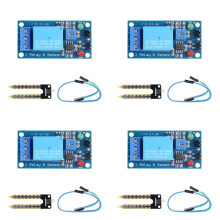 4X Módulo de Control de Relé del Sensor de Humedad del Suelo  12V Riego Automático del Interruptor de Arranque de Humedad