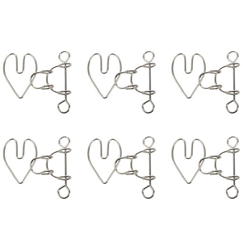 6X Heartbreak Wire Brain Teaser Metal Puzzle