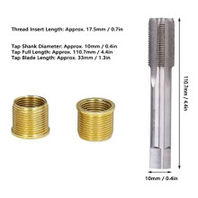 36X Thread Repair Tools, High Speed Steel Tap with M14X1.25 Inserts and M16X1.25 Tap Kit