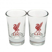 Liverpool FC Two Pack Word Mark Shot Glasses