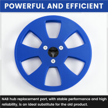 5inch 6-Hole Empty Tape Reel for 1/4 Inch Open Reel Tape Recorder NAB-Hub Replacement with Gasket C