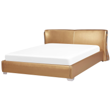 Waterbed Leather PARIS 180 x 200 cm (EU Super King) Gold