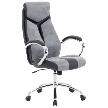 Office Chair FORMULA Faux Leather Grey