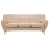 Beliani Sofa 3 Seater MOTALA Fabric Beige 1