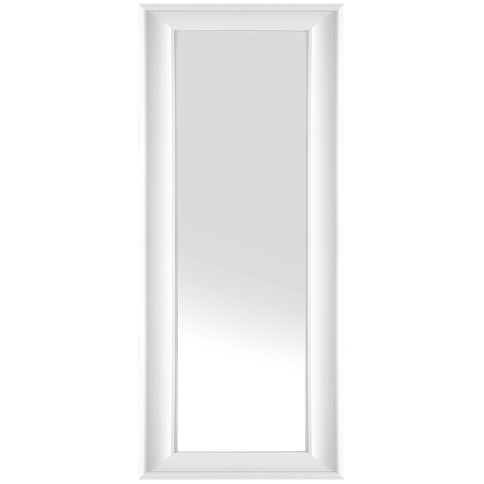 Beliani Wall Mirror Lunel 51 Cm 141 Cm White