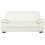 Beliani Sofa 3 Seater VOGAR Faux Leather Off-White 1