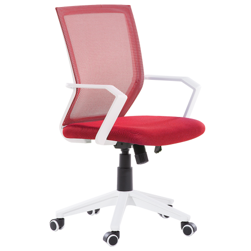 Beliani Office Chair RELIEF Red