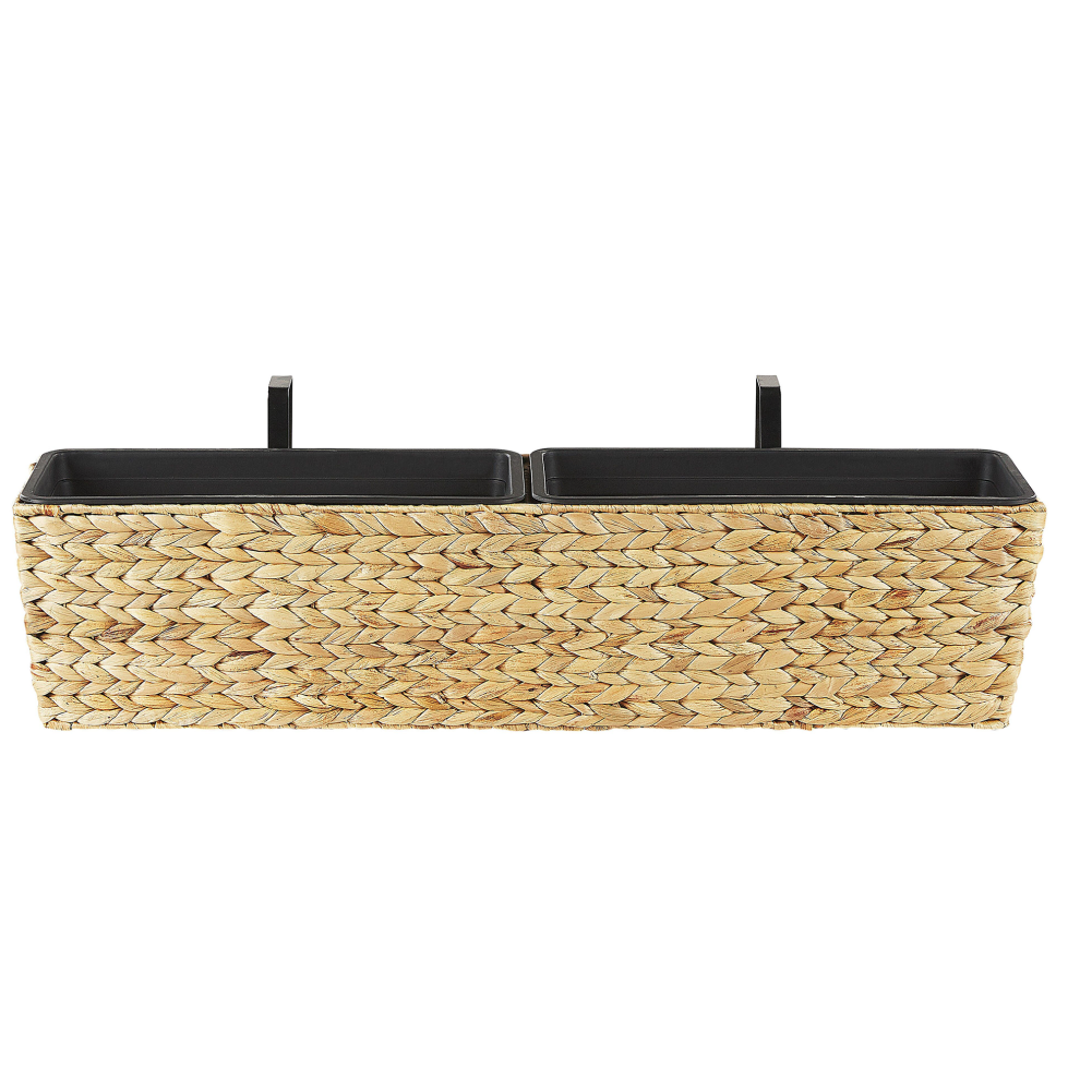 Beliani Plant Pot Kawala 80 Cm Sand Beige