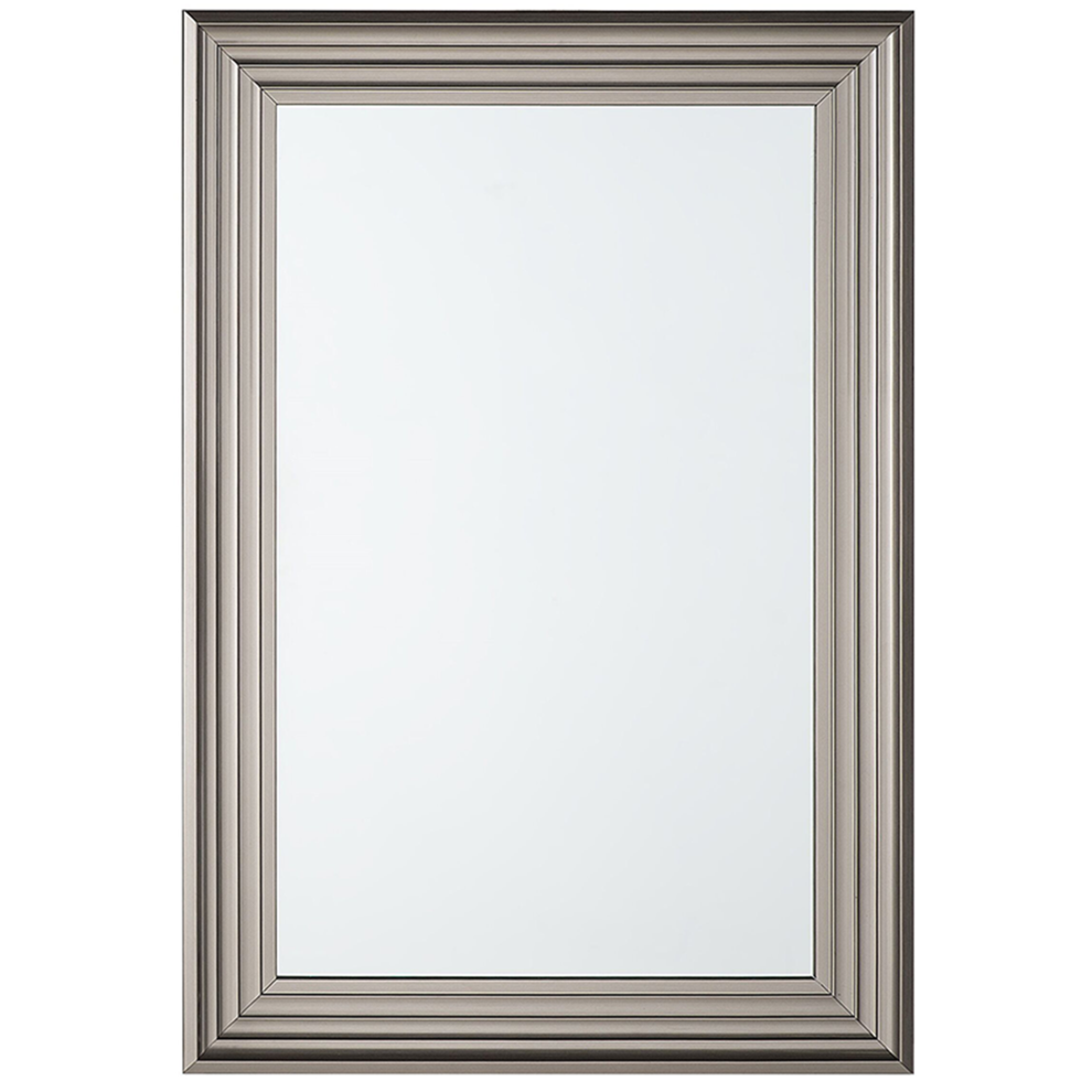 Beliani Wall Mirror Chatain 61 Cm 91 Cm Silver