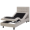 Beliani Adjustable Bed Fabric DUKE 90 x 200 cm (EU Single) Beige 1