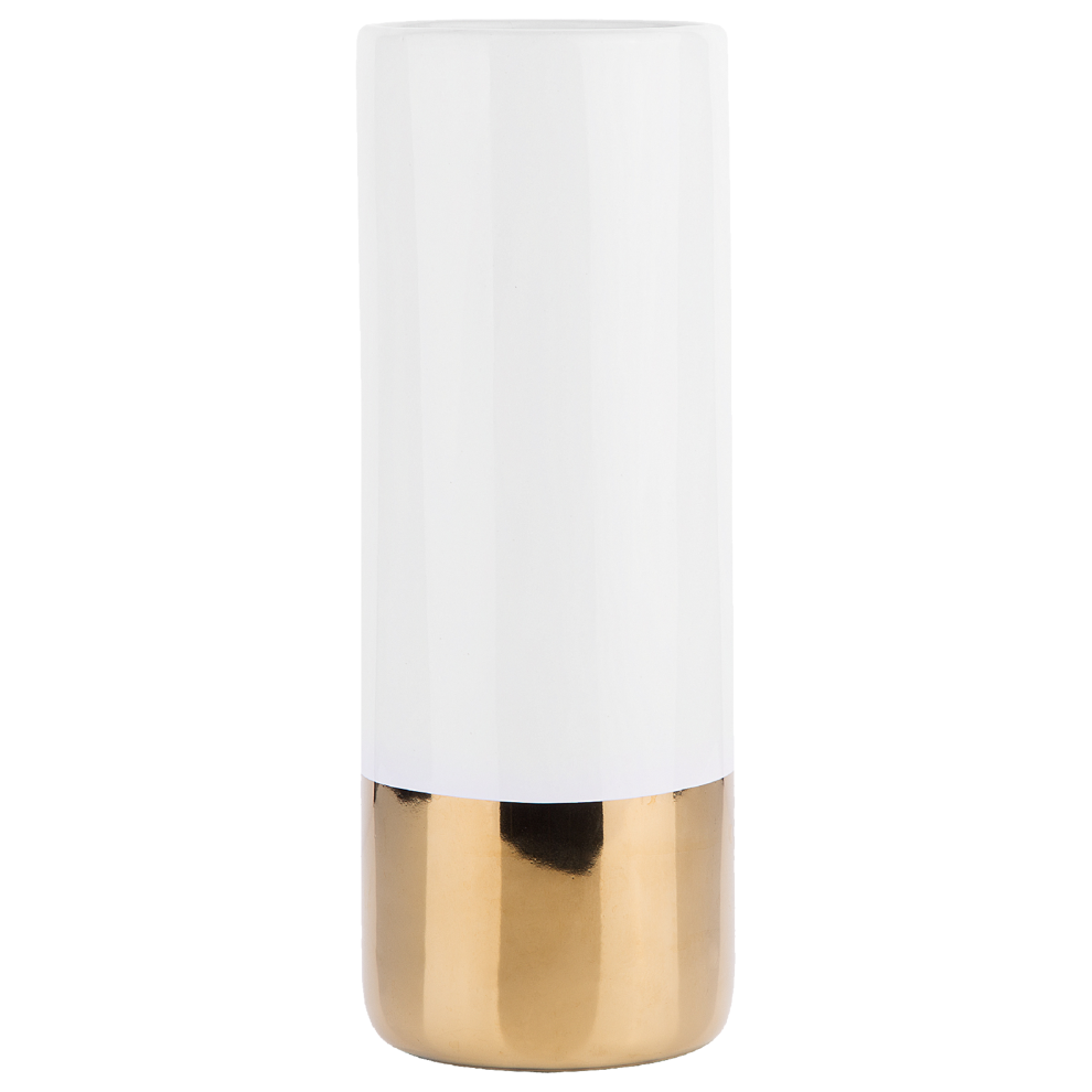 Beliani Flower Vase Gelida Stoneware 36 Cm White