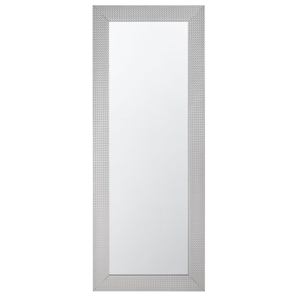 Beliani Wall Mirror Derval 50 Cm 130 Cm Silver