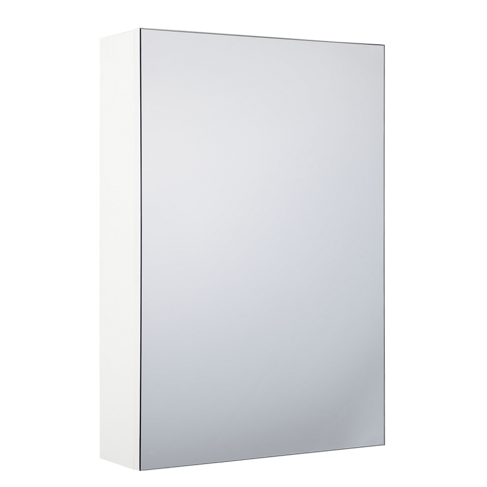 Beliani Bathroom Wall Mounted Mirror Cabinet Primavera 40 Cm 60 Cm White