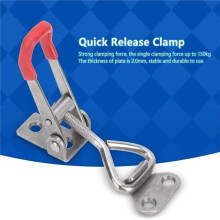 2pcs Adjustable for Toggle Clamp Quick Buckle 4001 Stainless Steel 304 for Toolbox Drawer Chest Cabinet Hardware Use