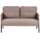 Beliani Sofa 2 Seater LAHTI Fabric Light Brown 1