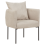 Beliani Armchair MALMOS Fabric Light Beige 1