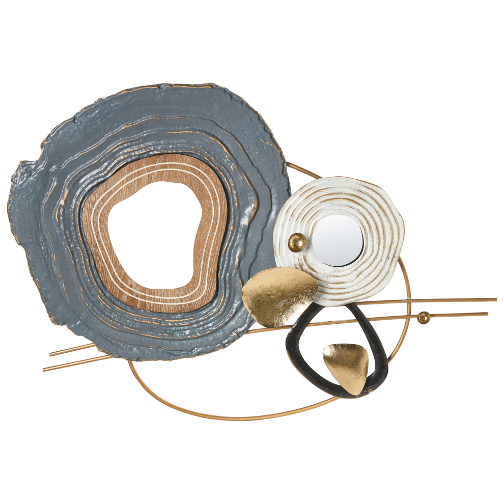 Beliani Wall Decor Neptunium Metal 62 Cm Multicolour