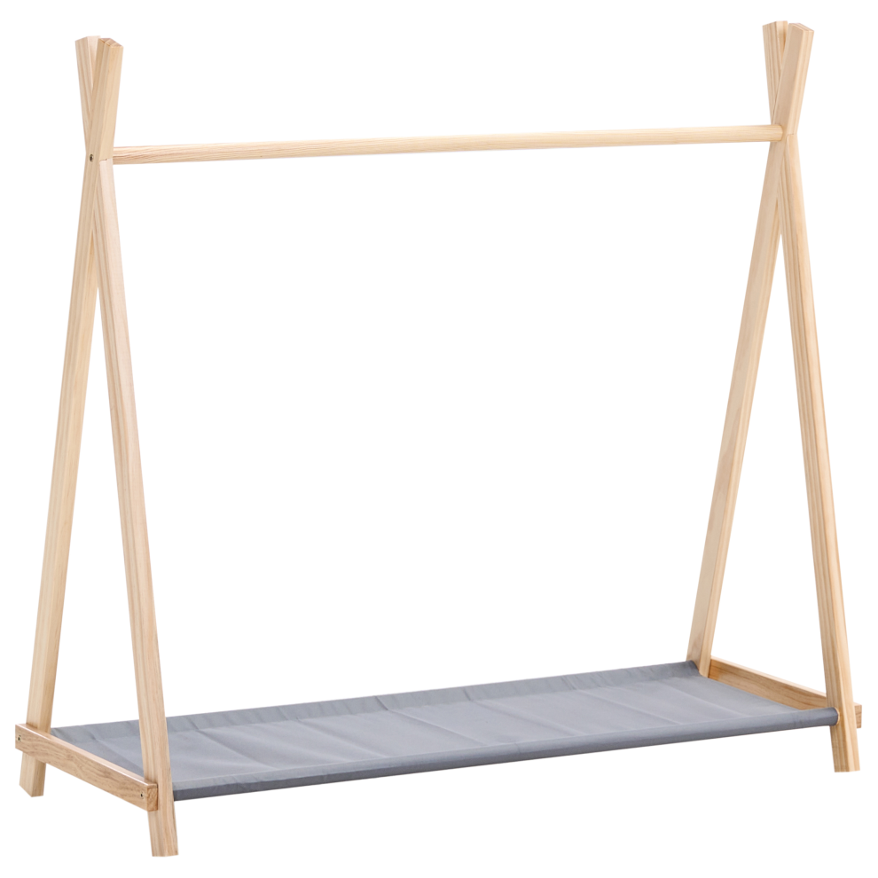 Beliani Kids Coat Stand Cree Light Brown