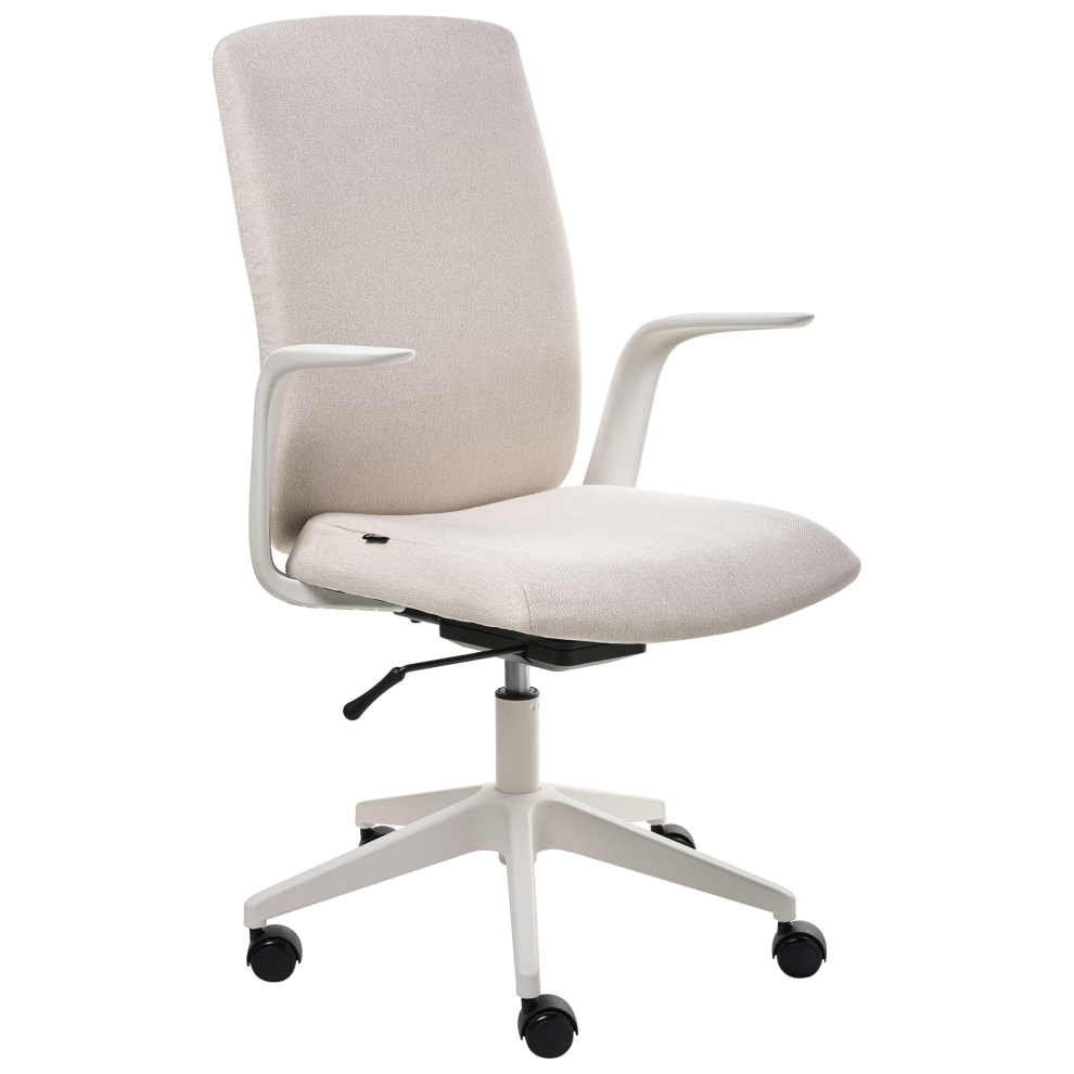 Beliani Office Chair Captain Fabric Beige