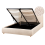 Beliani Ottoman Bed BLAGNAC Boucle Light Beige 140 x 200 cm (EU Double) 1