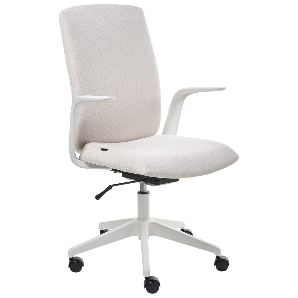 Beliani Office Chair Captain Fabric Light Beige