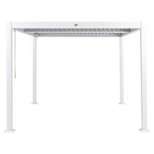 Gazebo FORNOLI 296 cm 296 cm Metal White
